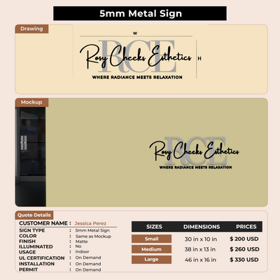 Custom Signs for Jessica Perez