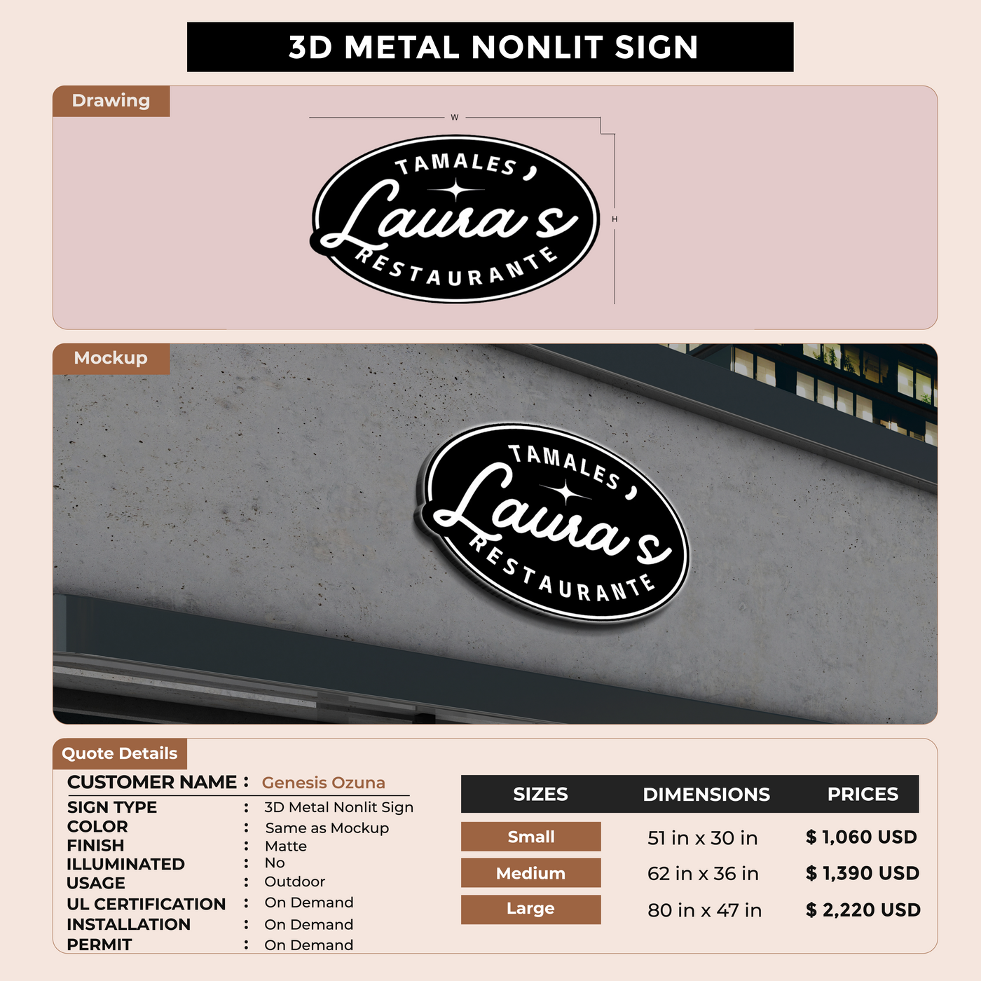 custom signs for Genesis Ozuna