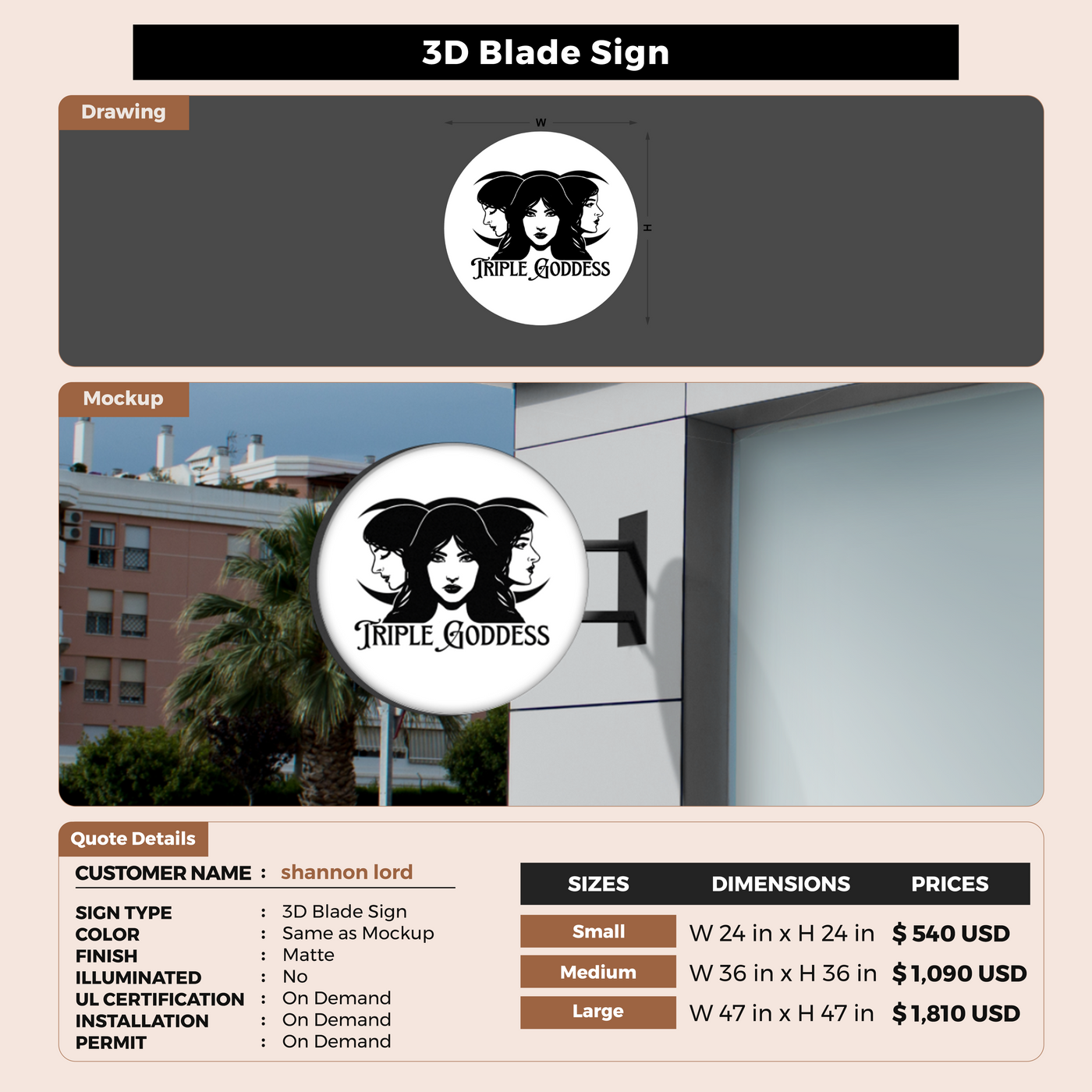 Custom Signs for shannon lord