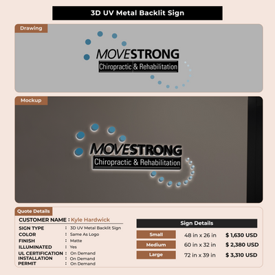 Custom Signs for Kyle Hardwick
