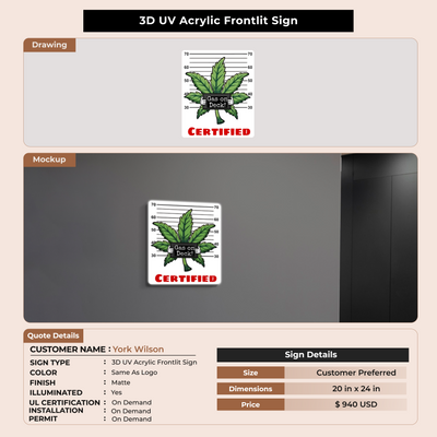 Custom Signs for York Wilson