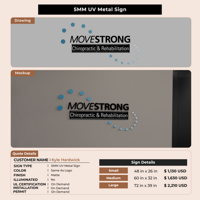 Custom Signs for Kyle Hardwick