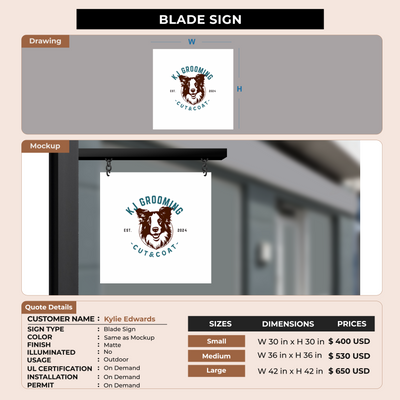 Custom Signs For Kylie Edwards