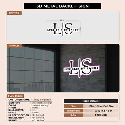 Custom Signs For Laney Singleton