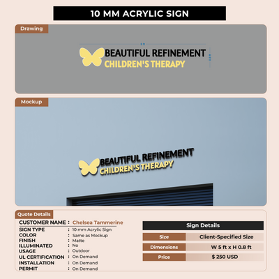Custom Signs For Chelsea Tammerine