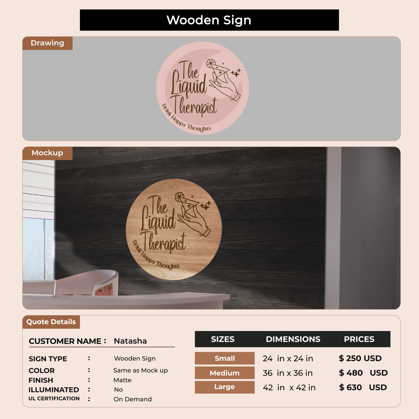 Custom Signs For Natasha