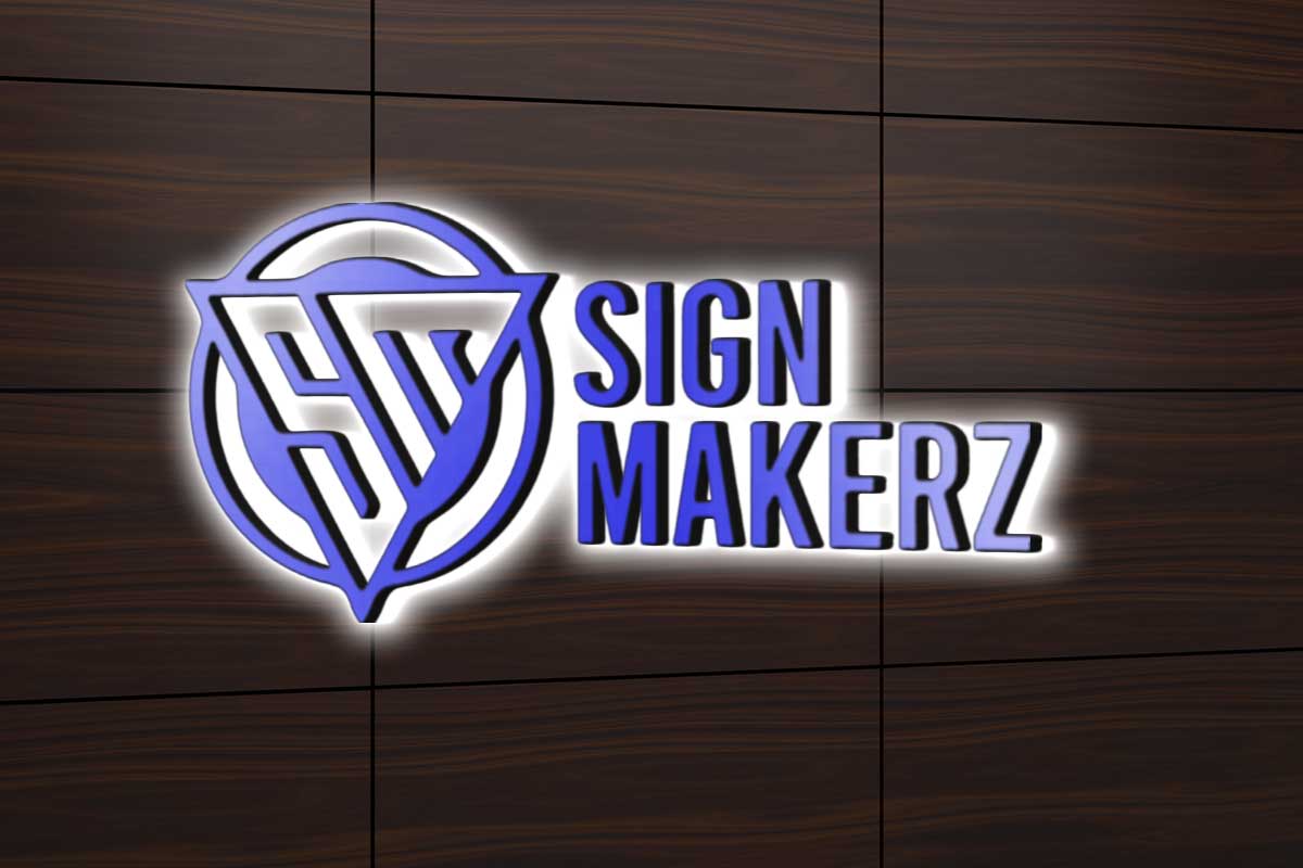 3D Metal Backlit on Wood